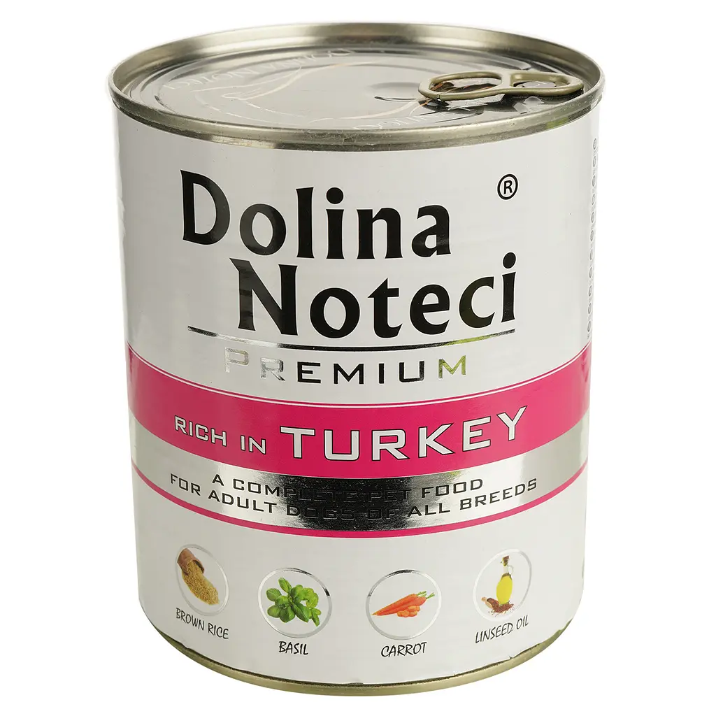 Вологий корм для собак Dolina Noteci Premium з індичкою 800 г - фото 2