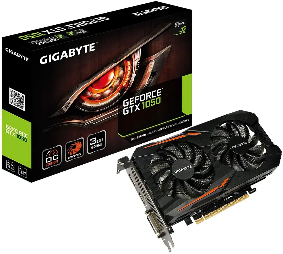 Відеокарта GeForce GTX 1050 3GB Gigabyte OC (GV-N1050OC-3GD) Б/В - фото 2