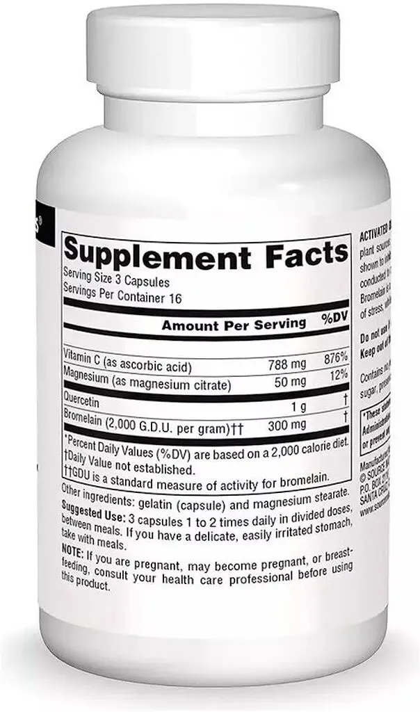 Натуральная добавка Source Naturals Activated Quercetin, 50 капсул - фото 2