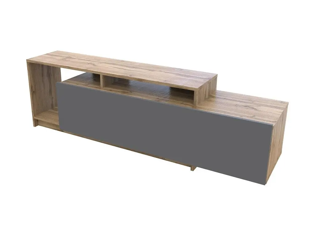 Стінка у вітальню Doros U2 Тахо Графіт ДСП 160х38х48 см (41510106) - фото 2