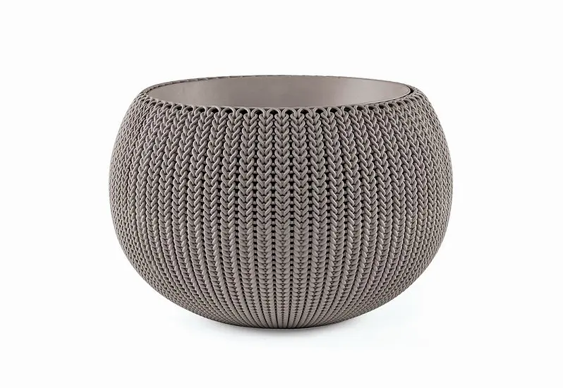Підвісний горщик з кашпо для квітів Keter 9.4 л Cozies M коричневий - фото 2