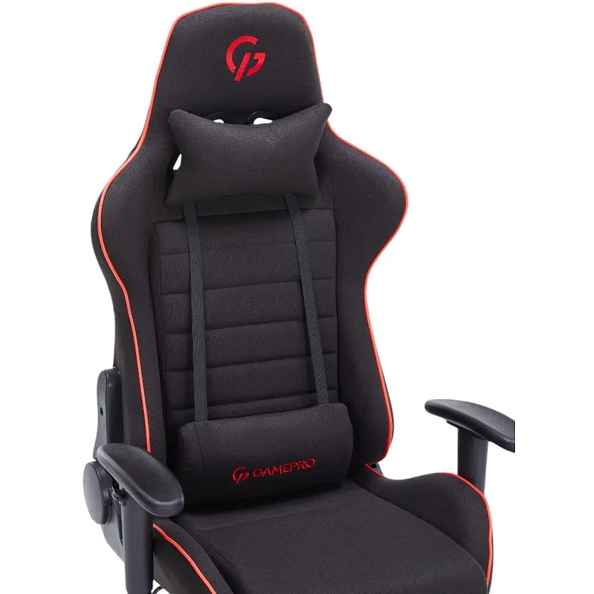 Игровое кресло GamePro Size L Fabric Black&Red (GC575FB) - фото 12