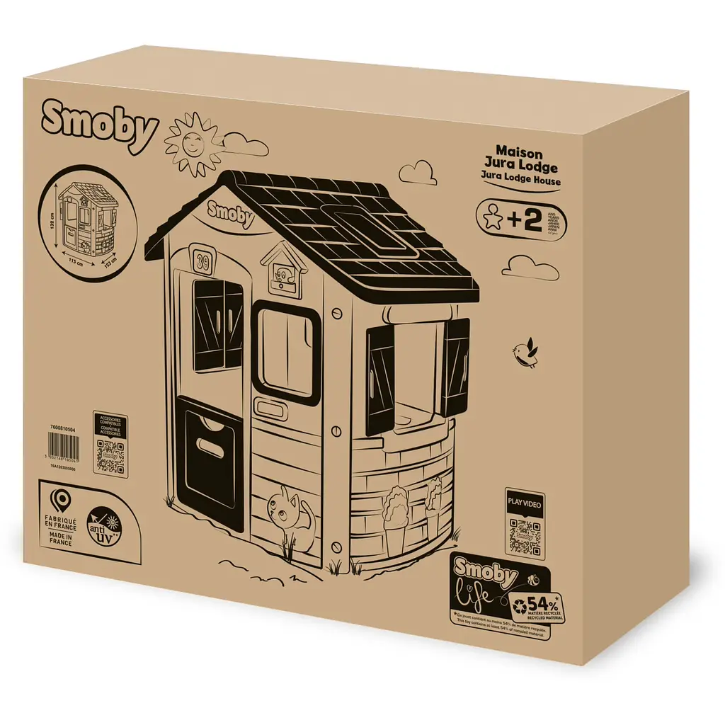 Будинок лісника Smoby Life Нео зі ставнями 123x115x132 см (7600810504) - фото 2