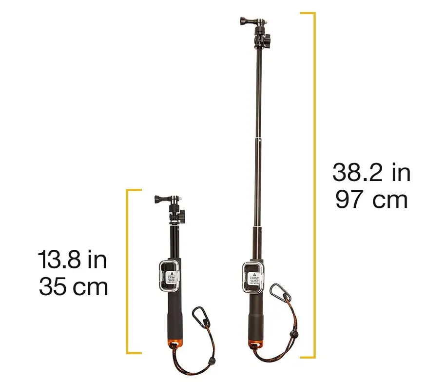 Монопод - селфі стік Amazon Basics Extending GoPro Stick with Remote Housing B0118EP0JM - фото 2