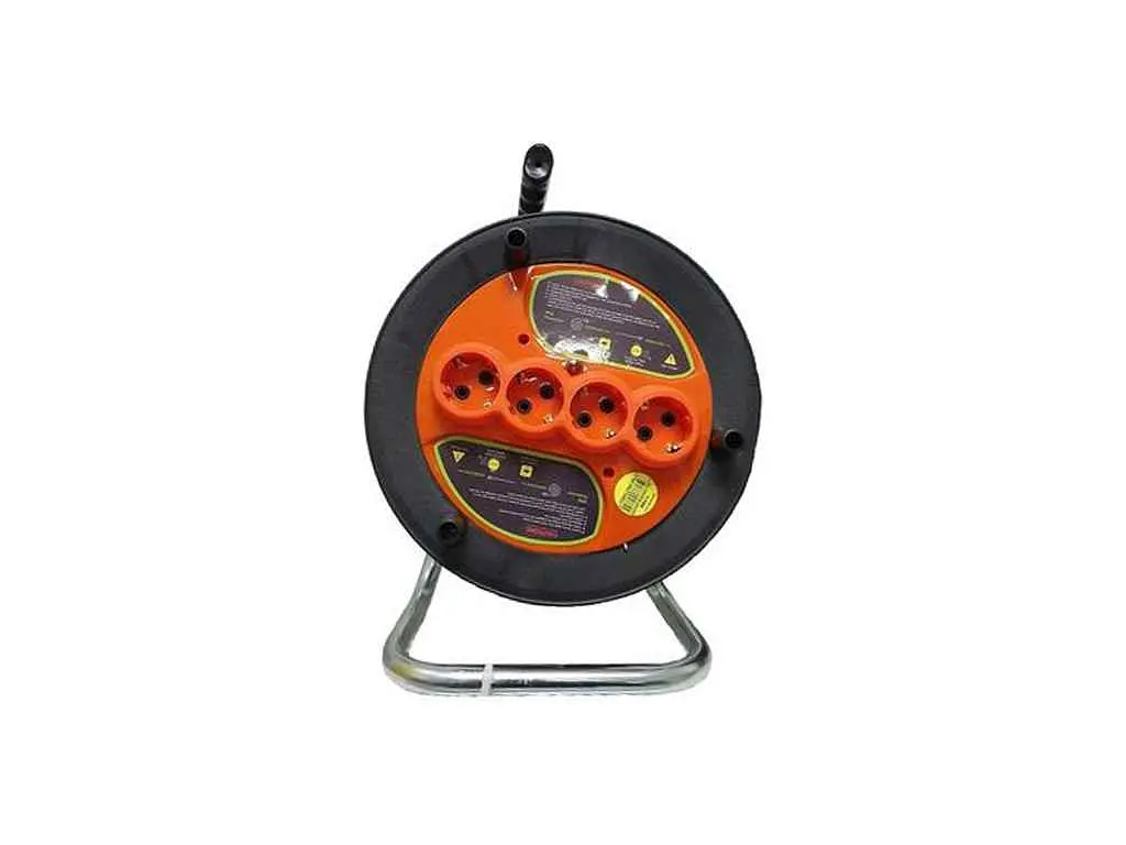 Котушка для подовжувача BYES 50м з 4 розетками IP44 BY-310