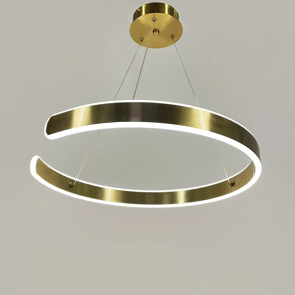 Подвесная латунная люстра Spiral Rings Ø 60 см | Ст. A247-600 AB | Line F - фото 3