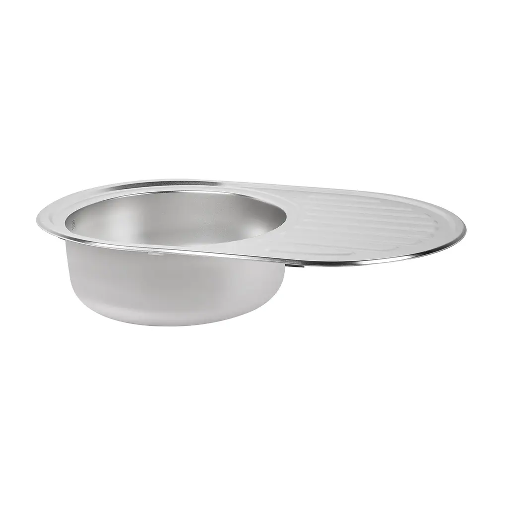 Мойка кухонная Lidz 7750 0.8 мм Satin (LIDZ7750SAT08) - фото 4