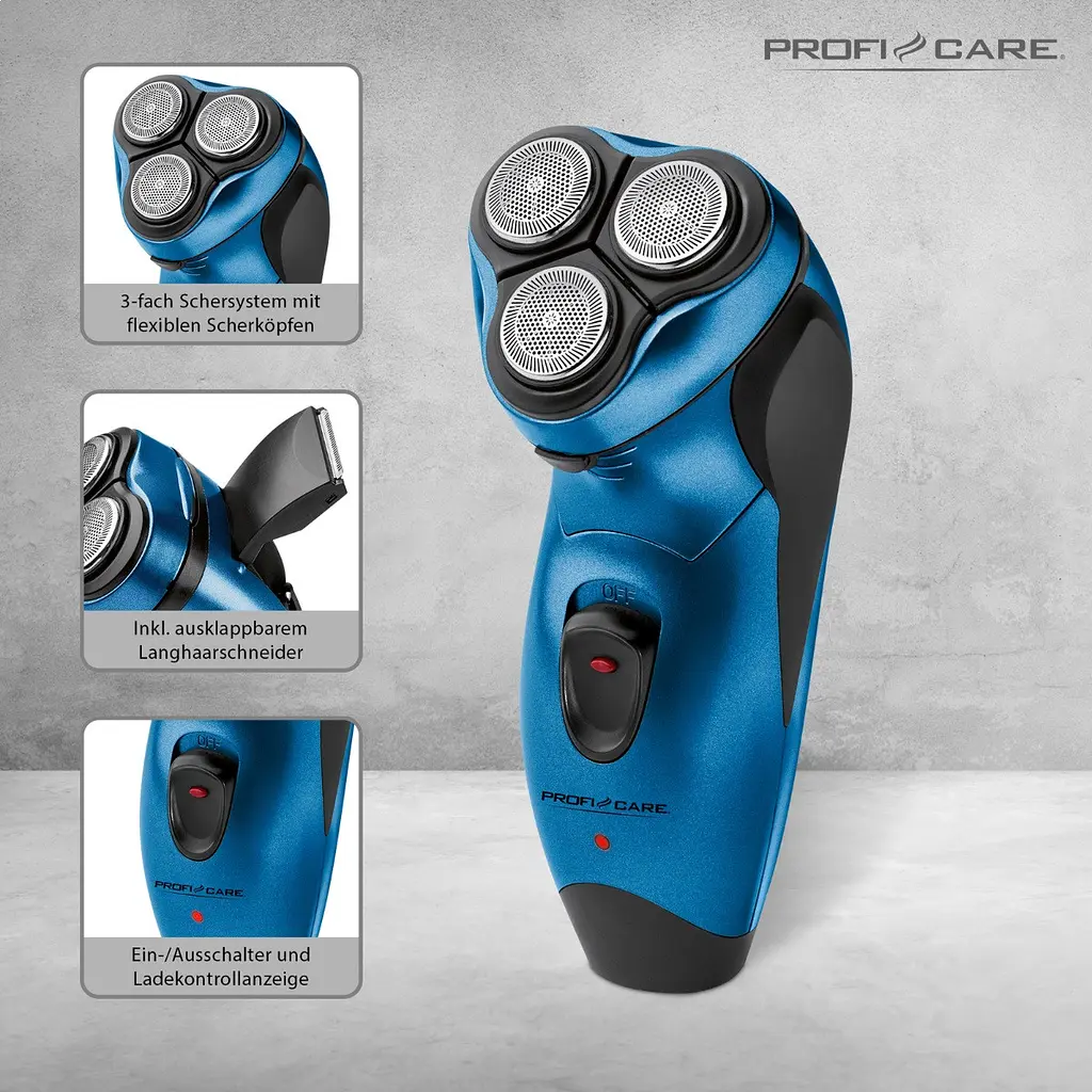 Електробритва Profi Care PC-HR 3053 Blue - фото 5