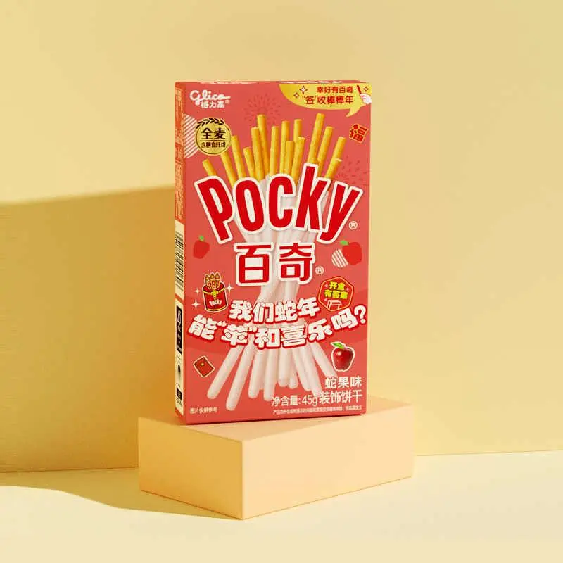Японські палички Glico Pocky Chinese Limited Edition Apple Flavor 45г - фото 3