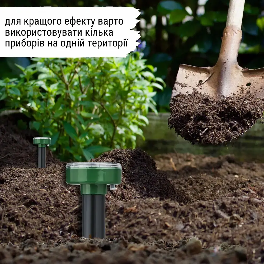 Відлякувач кротів та змій на сонячній батареї - фото 7