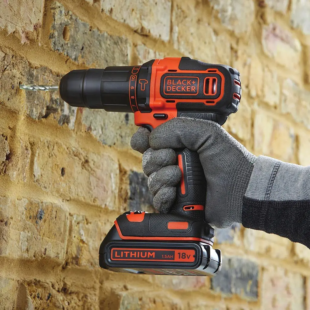 Дрель-шуруповерт Black+Decker BDCHD18KB [119537] - фото 3