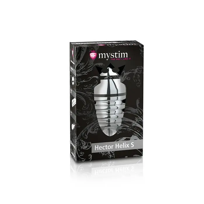 Mystim-Hector Helix Butt Plug s анальна пробка для електростимуляції, 10х4 см - фото 4