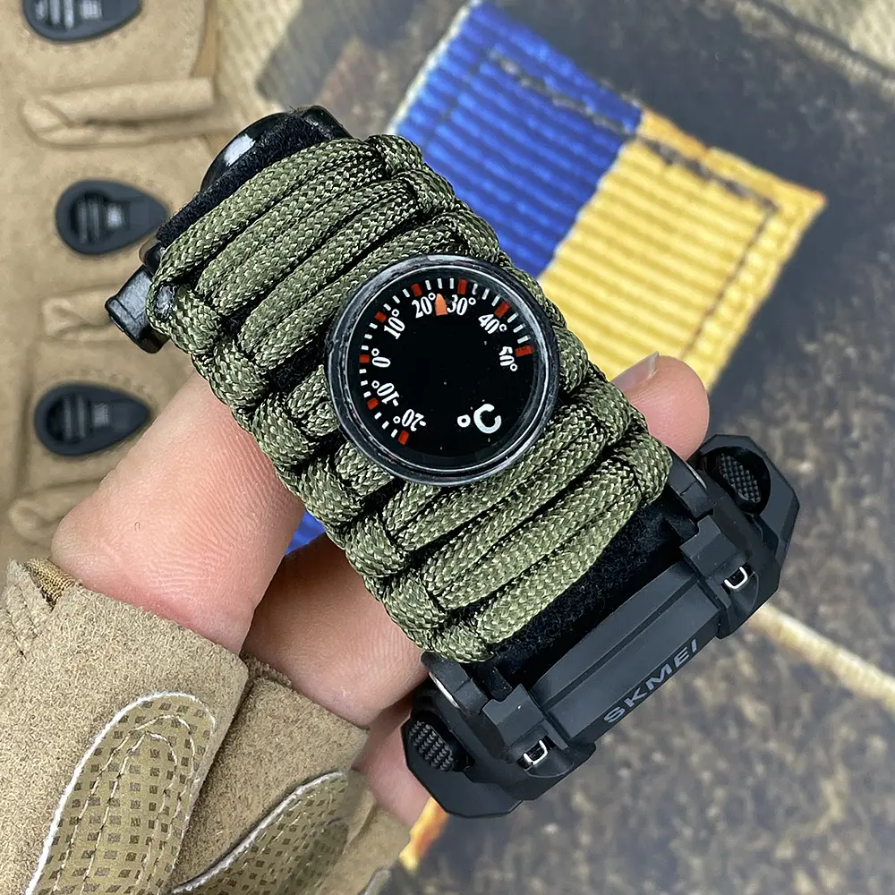Наручные часы мужские 1356AGPK Army Green Tactic Compass Skmei acs0030797 - фото 5