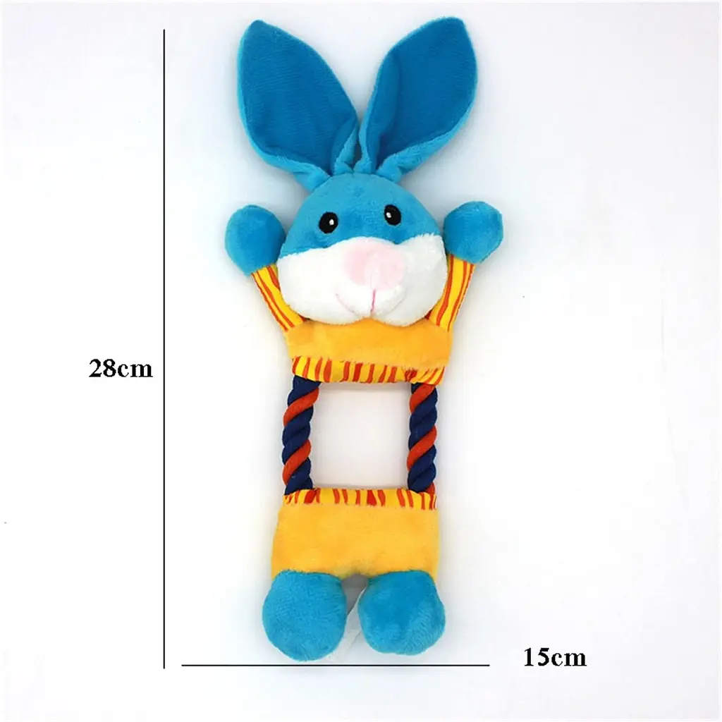 Плюшева іграшка для собак Shape Dog Plush Toy Blue Rabbit - фото 4