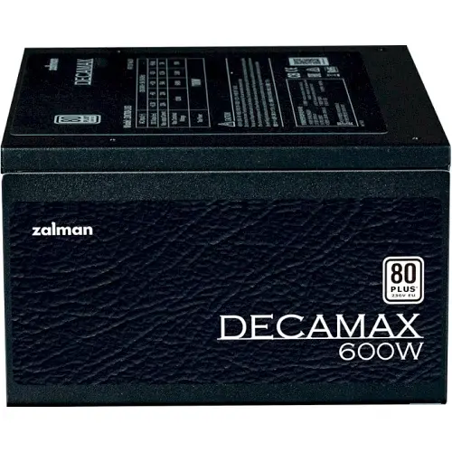 Блок живлення 600 Вт, Zalman Decamax, Black, 80 Plus, Active PFC, 12 см HDB, 3xMolex / 6xSATA / 2x6+2-pin / 1x4+4-pin / 1x20+4-pin, захист OPP/OVP/UVP/SCP, ATX V2.31 (ZM600-LX3) - фото 5