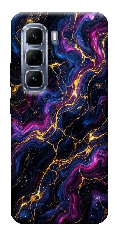 TPU чохол Demsky Purple space marble для Infinix Hot 50 Pro
