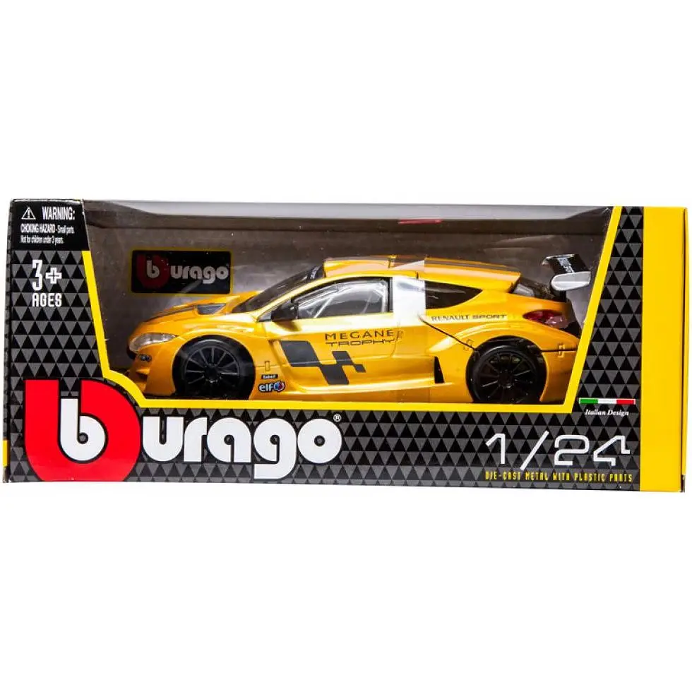 Автомодель Bburago Renault Megane Trophy 1:24 Metallic Yellow [18-22115] [119125] - фото 6