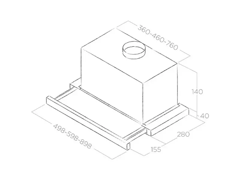 Витяжка телескопічна Elica TT14 LUX GRVTWH/A/60 - фото 11