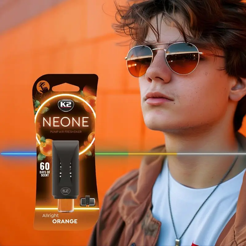 Ароматизатор повітря на обдув K2 NEONE ALLRIGHT ORANGE Апельсин (V372) (K20774) - фото 2