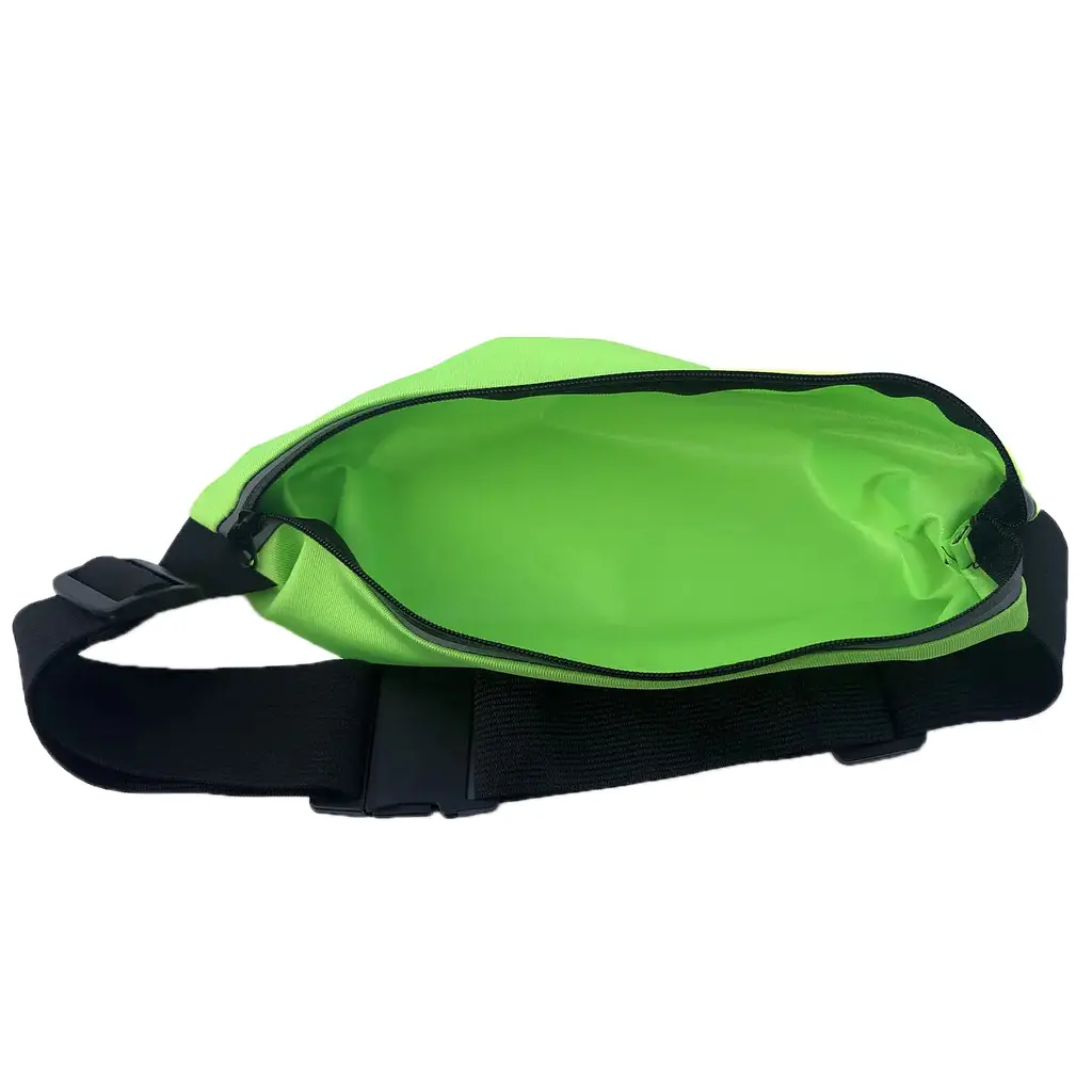 Сумка поясная спортивная UFT SW02 Pink для бега салатовая - фото 2