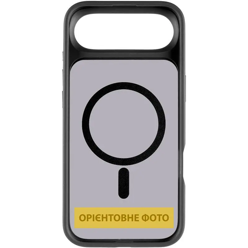 TPU+PC чохол Metal Buttons with MagSafe для Apple iPhone 17 Air (6.5") Чорний / Black - фото 3