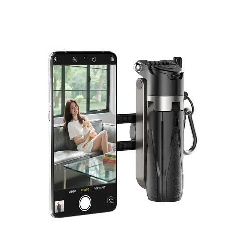 Монопод XO SS24 (LW) (with light) 4-in-1 Multi-function Magnetic Mini Selfie Stick Чорний