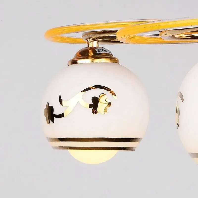 Люстра потолочная Brille для кухни E27 40W G (LK-369C/3) - фото 2