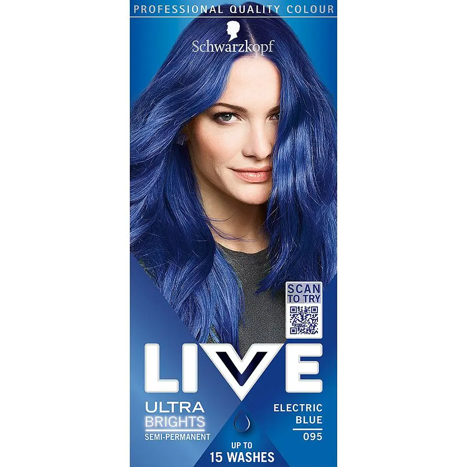 Фарба для волосся Schwarzkopf Live Ultra Brights 095 Electric Blue  - фото 2