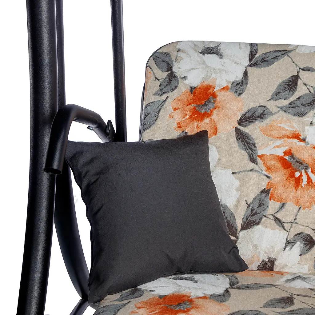 Садовая диван-качалка Ost-Fran Bali, лонета Меджик Аранча/тексилк 2657 - фото 4