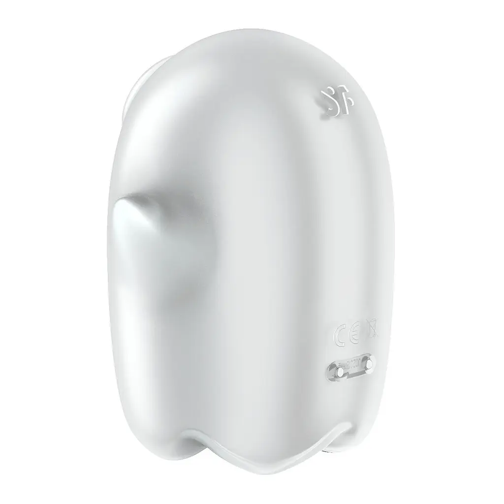 Вакуумний кліторальний стимулятор із вібрацією Satisfyer Glowing Ghost White Satisfyer SX0544 99363 - фото 6