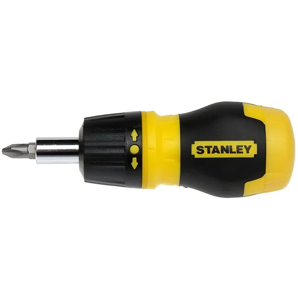 Викрутка реверсивна Stanley Multibit Stubby насадки 6 шт. (0-66-358) - фото 2
