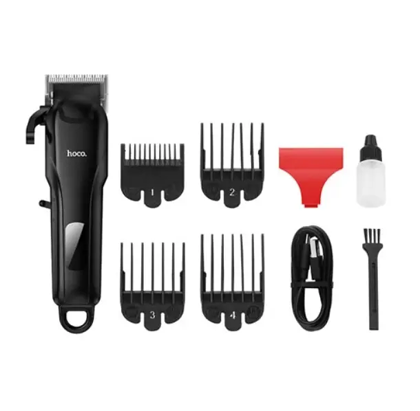 Машинка для стрижки волосся Hoco HP24 Electric hair clipper Black - фото 3