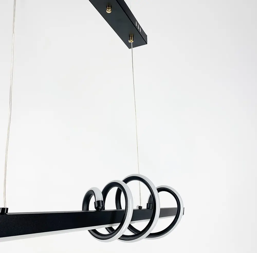 Удлиненная люстра Spiral с золотой фурнитурой Line.F S 17 - фото 4