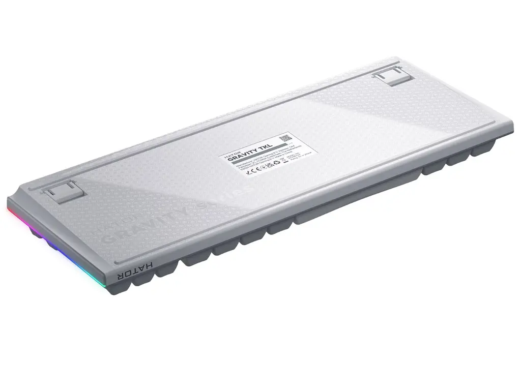 Клавиатура игровая механическая Hator HTK-561UA White Gravity TKL Orange - фото 5