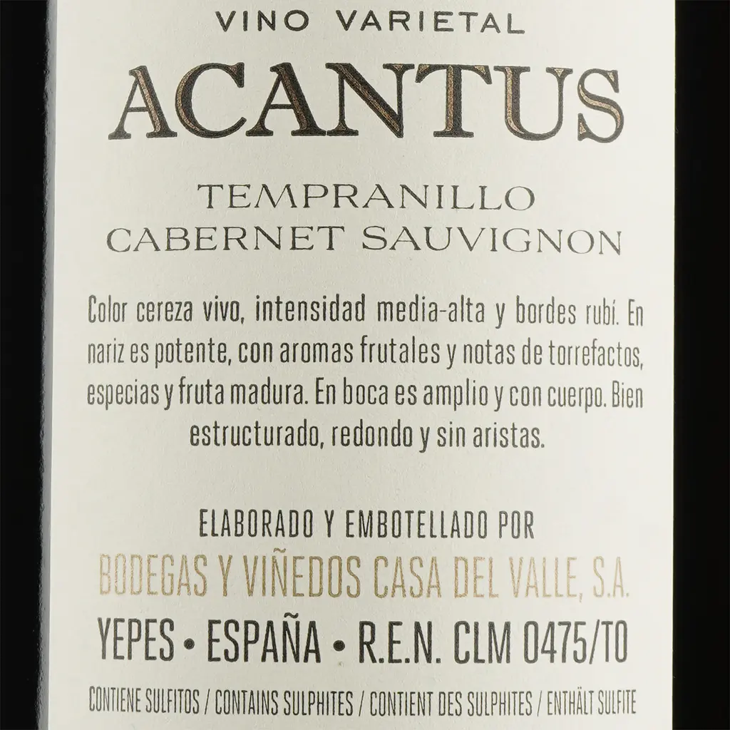Вино Bodegas Olarra Acantus Tinto, червоне, сухе, 12,5%, 0,75 л (5141) - фото 3