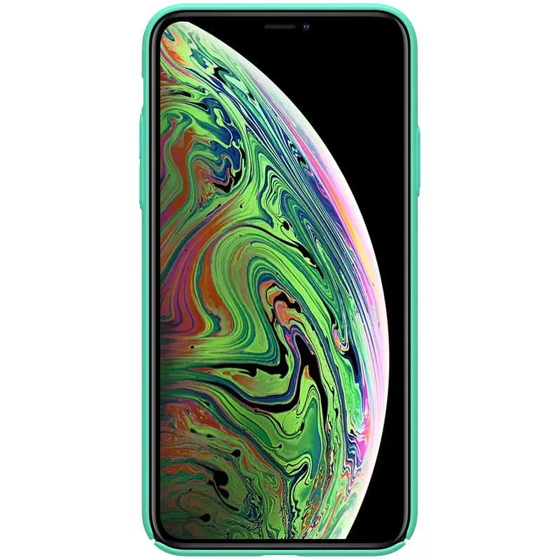 Чехол-накладка Nillkin Super Frosted Shield Case Apple iPhone 11 Pro Max Mint Green - фото 2