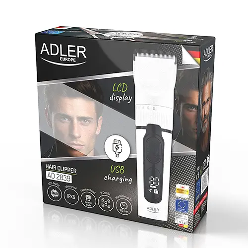 Машинка для стрижки Adler Білий AD 2839 - фото 6