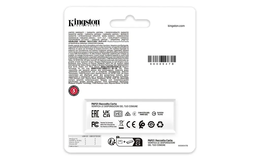 Флеш-накопичувач Kingston 512GB USB 3.2 DataTraveler Exodia Black (DTXG2/512GB) - фото 6