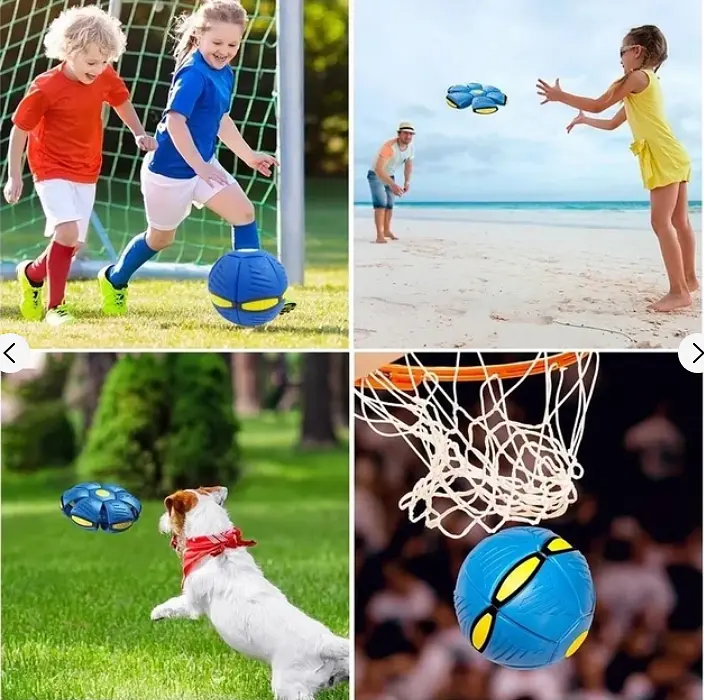 М’яч літаючий трансформерний Bambi FLAT BALL Рожевий - фото 2