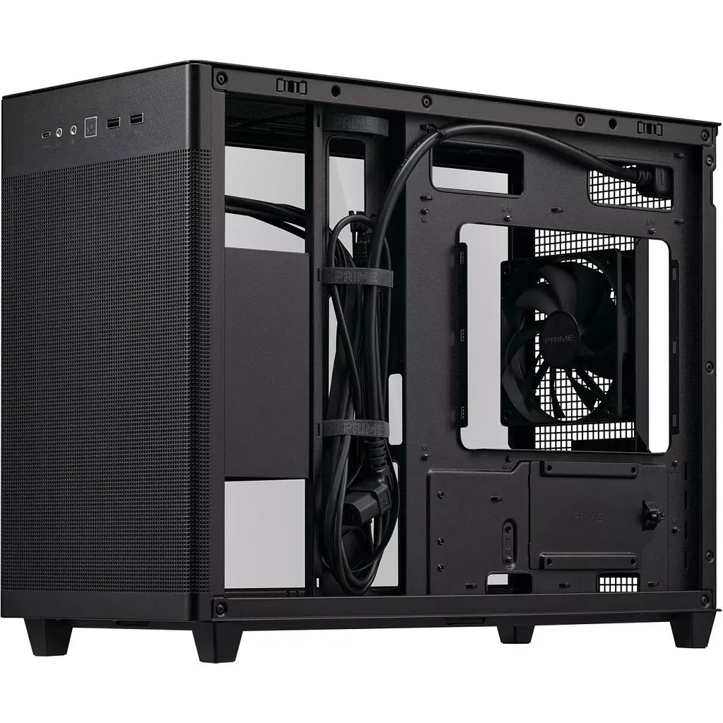 Корпус Asus Prime AP201 Tempered Glass Black (90DC00G0-B39010) [134528] - фото 6