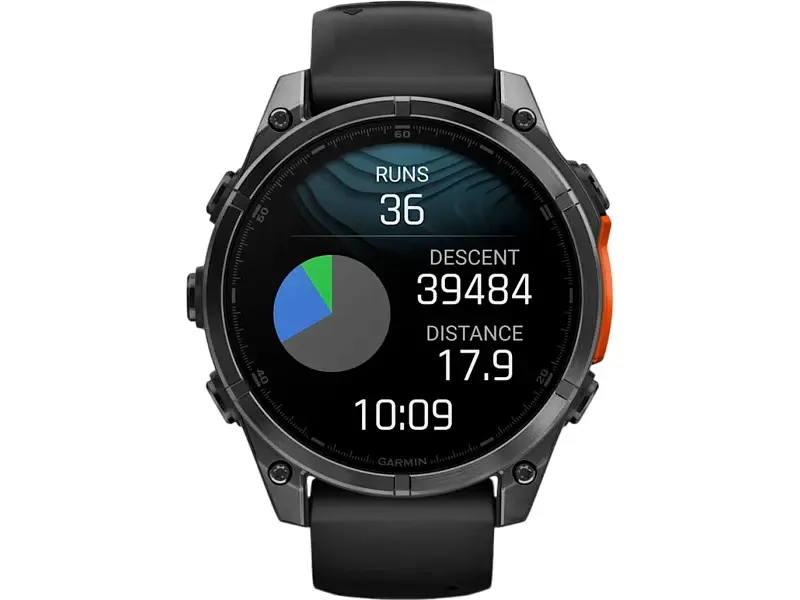 Спортивний годинник Garmin Fenix 8 47mm AMOLED Slate Gray with Black Silicone Band (010-02904-00) - фото 3