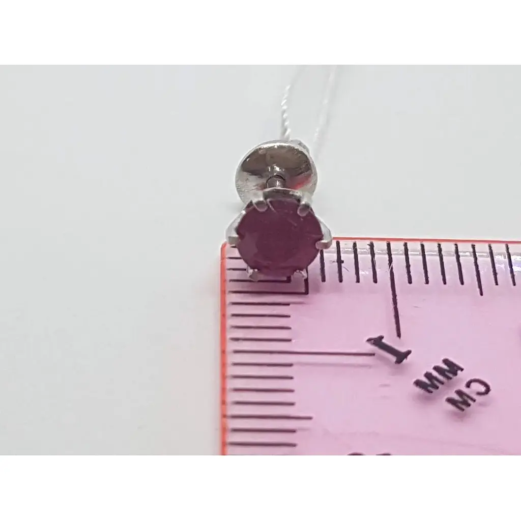 Серебряные серьги Агни Ранет с рубином. 2637/9Р-RUB - фото 4