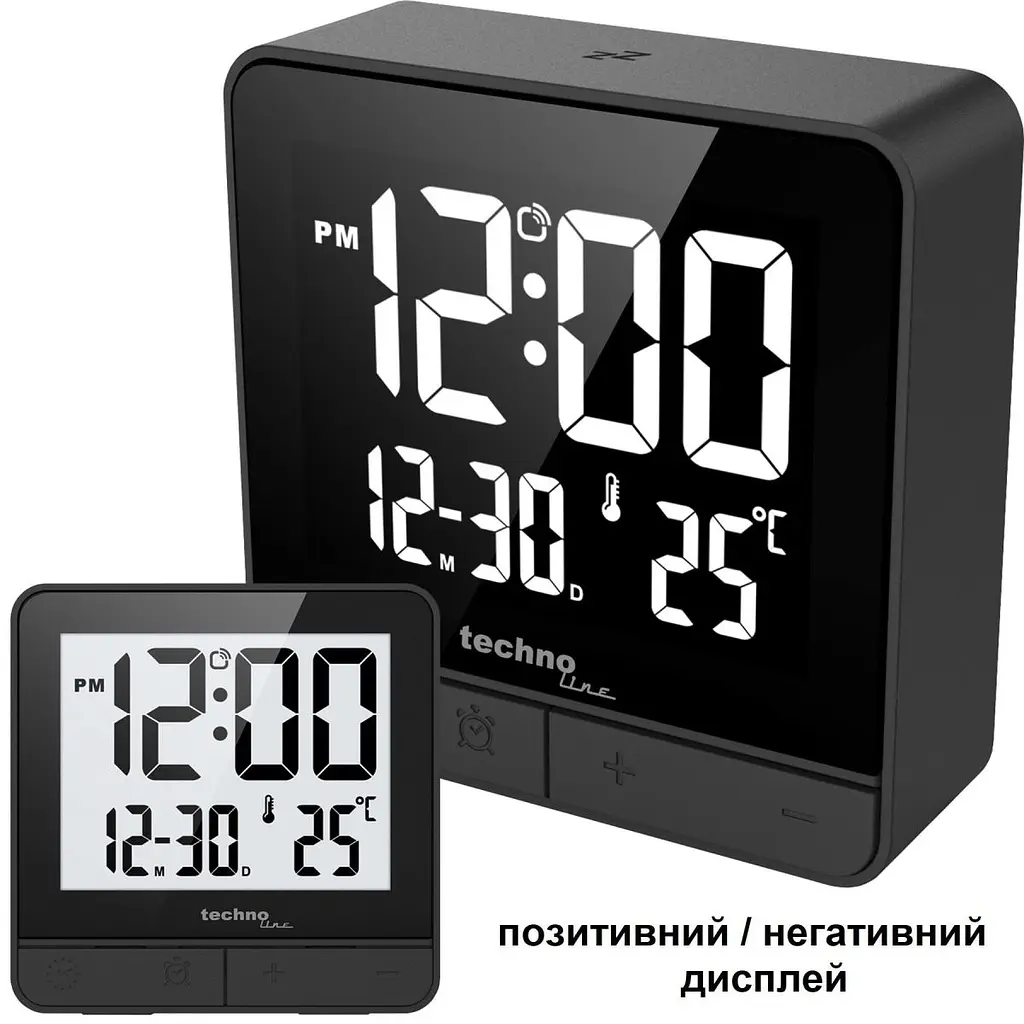 Годинник настільний Technoline WT375 Black (WT375) - фото 5