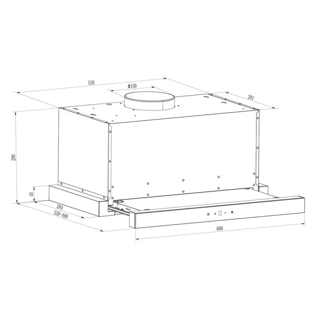 Вытяжка кухонная Klarstein Vinea 60 см 610 м³/ч (10031681) черный - фото 2