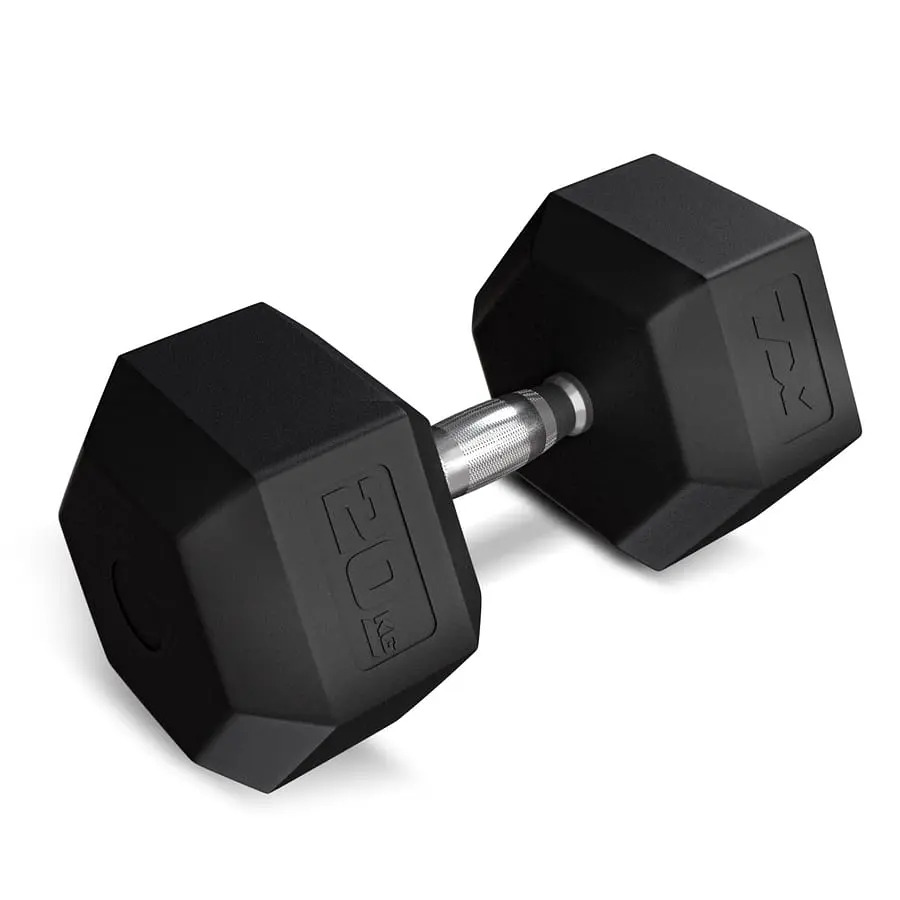 Гантеля шестигранна прогумована TX-200RD Trex Sport 20кг