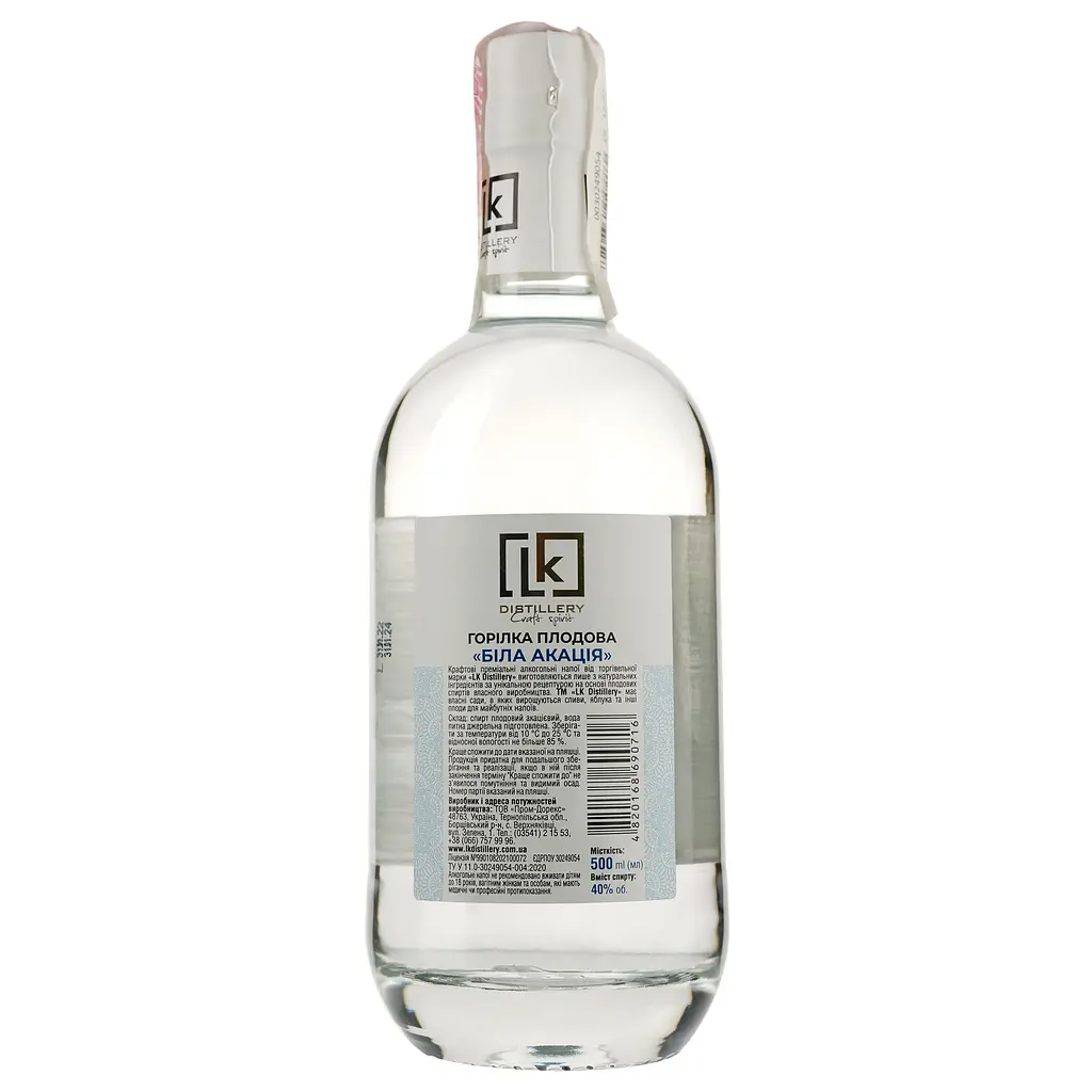 Водка LK Distillery Premium Белая Акация, 40%, 0,5 л - фото 3