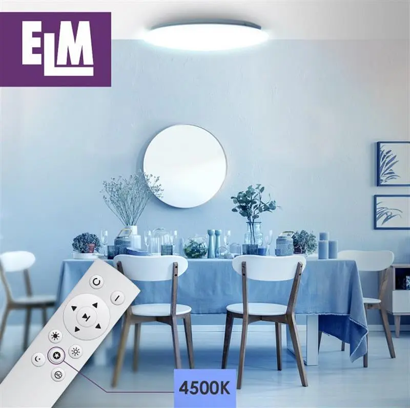 Світильник стельовий з пультом ДК ELM Sirius 48W 3000-6500К IP20 26-0075 - фото 5