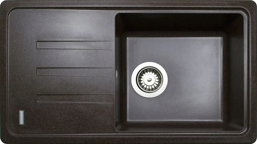 Кухонна мийка Adamant SLIM LONG коричнева 780x435x200 мм, з крилом 78 см - фото 3