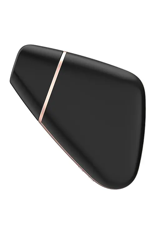 Стимулятор Satisfyer Love Triangle Вакуумний кліторальний з вібрацією, 14.5х5.6 см чорний - фото 4