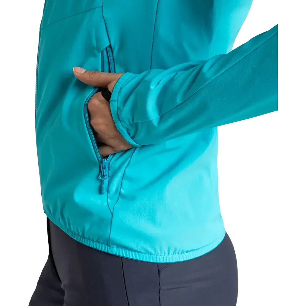 Куртка Montura Rise Hooded Jacket Woman L Turquoise/Graphite/ Blue - фото 3